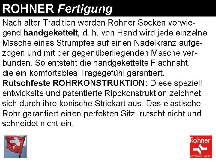 ROHNER ORIGINAL Trekking Mountain Socks, Heren/Unisex