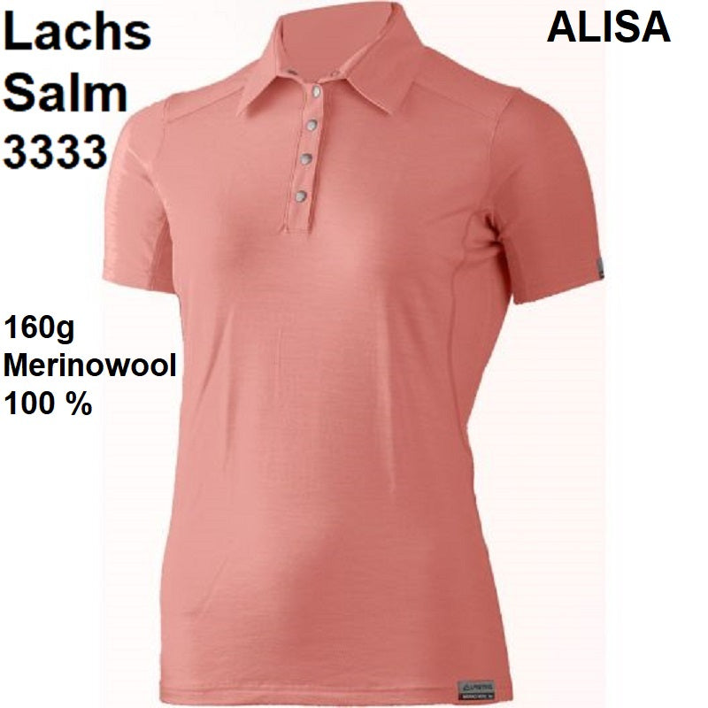 LASTING ALISA Merino Polo-Shirt Damen