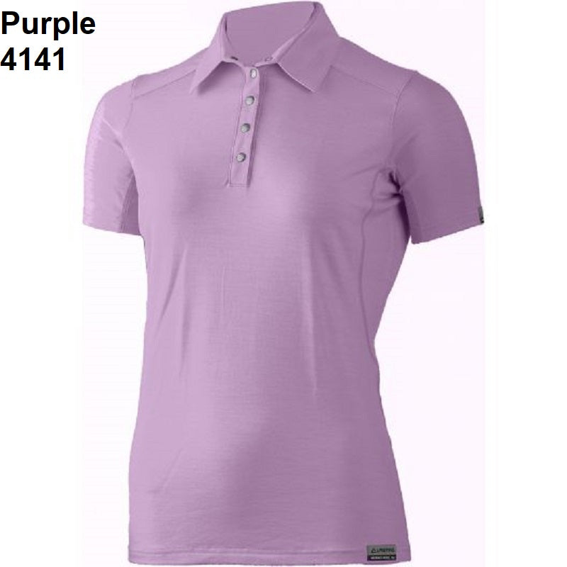 LASTING ALISA Merino Polo-Shirt Damen