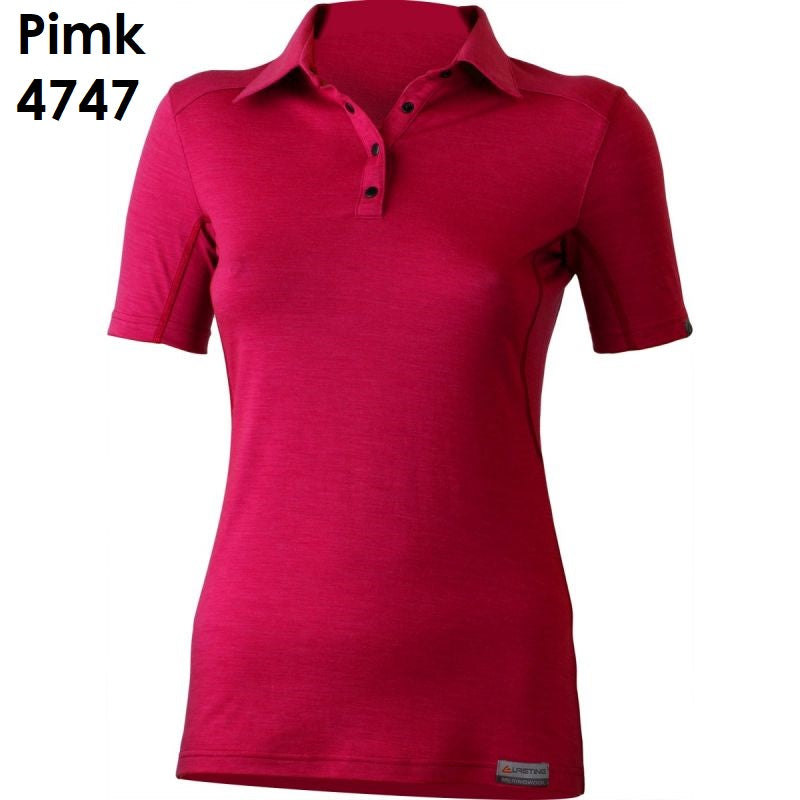 LASTING ALISA Merino Polo-Shirt Damen