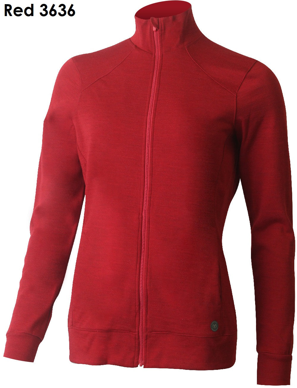 LASTING ALMA Damen-Langarmjacke aus Merino Wollmischung mit Reißverschluss