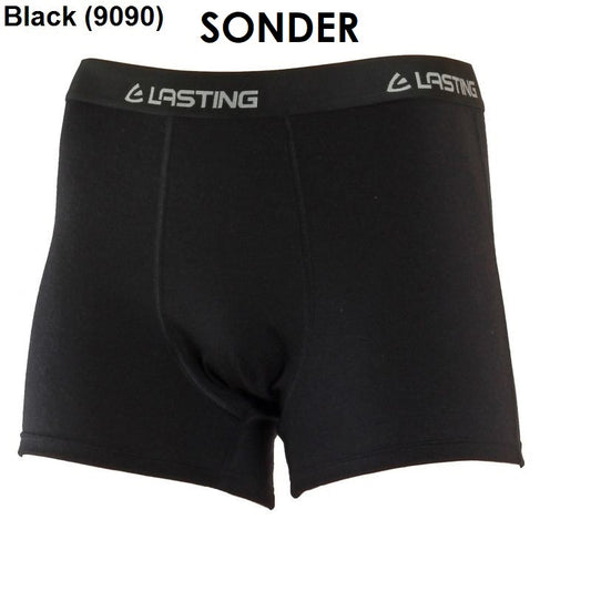 LASTING NORO Merino Boxer-Shorts Unterhose kurz Herren S, M, black SONDERANGEBOT