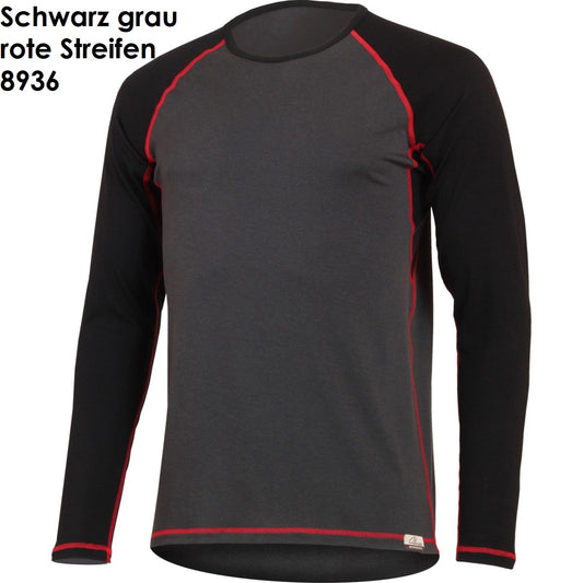LASTING MARIO Merino Jersey Langarm-Shirt Herren 1 XL Grau  Sonderangebot