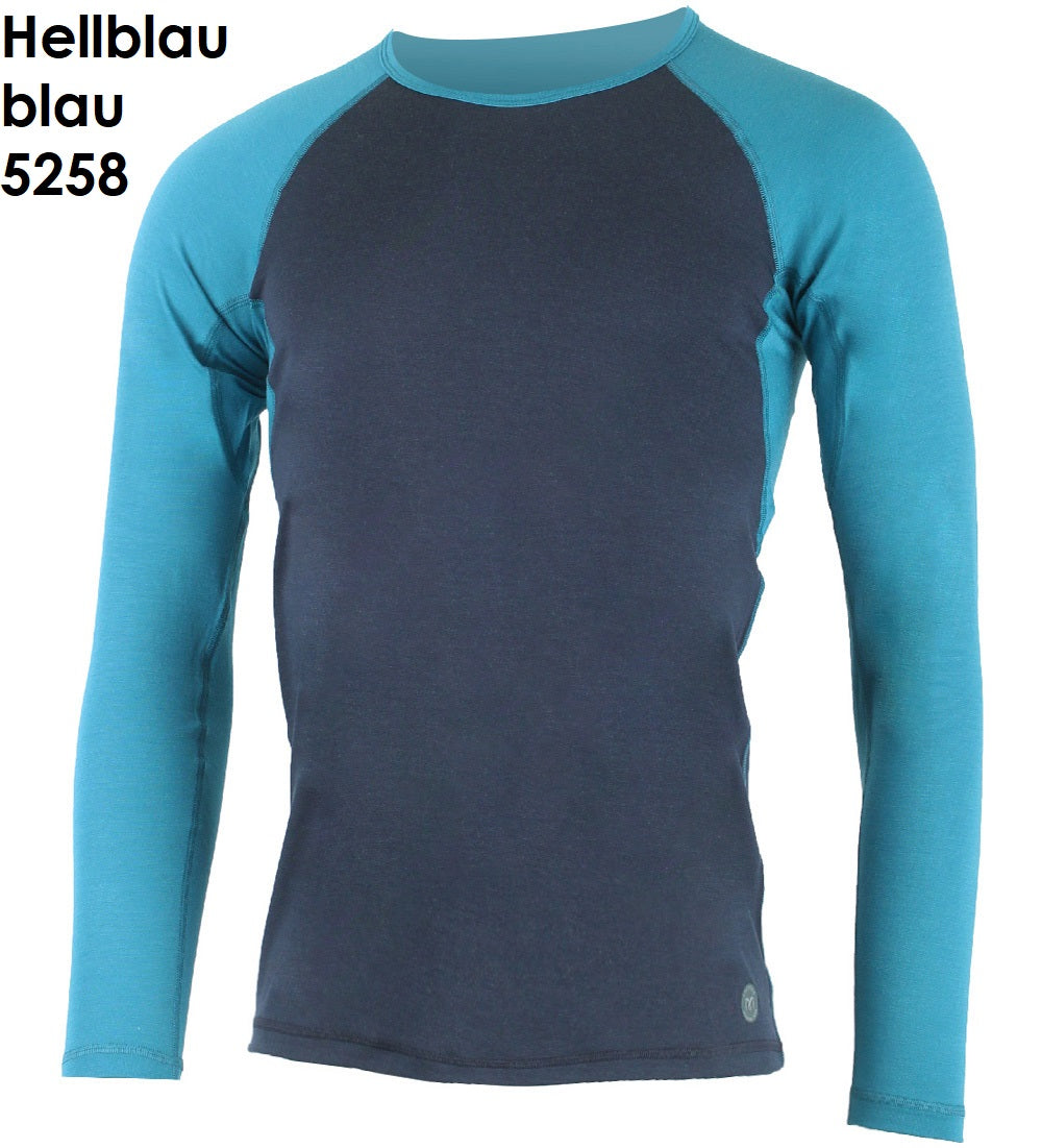 LASTING MARIO Merino Jersey Langarm-Shirt Herren