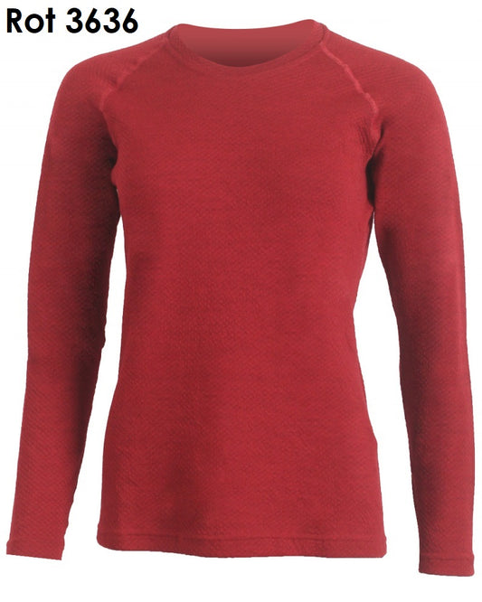 LASTING HEDA Damen-Langarm-Shirt aus  Merinowolle-Mischung