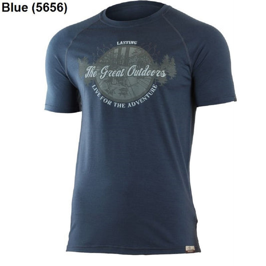 LASTING LUCAS Merino T-Shirt Herren mit Print