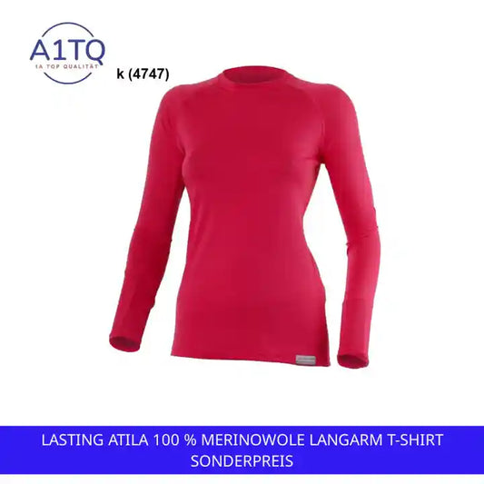 LASTING ATILA 100 % Merinowole Langarm T-Shirt Sonderpreis by@Outfy