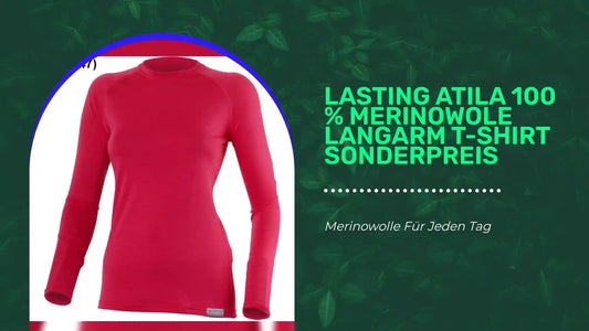 LASTING ATILA 100 % Merinowole Langarm T-Shirt Sonderpreis by@Outfy