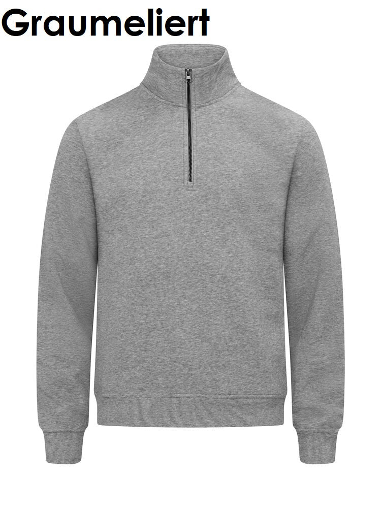CLIQUE Miami Half Zipp Sweatshirt Herren, Unisex, Damen