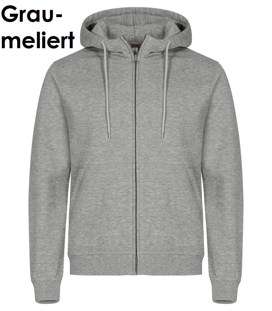 CLIQUE Miami Hoody Full Zip Sweatjacke Herren, Unisex, Damen