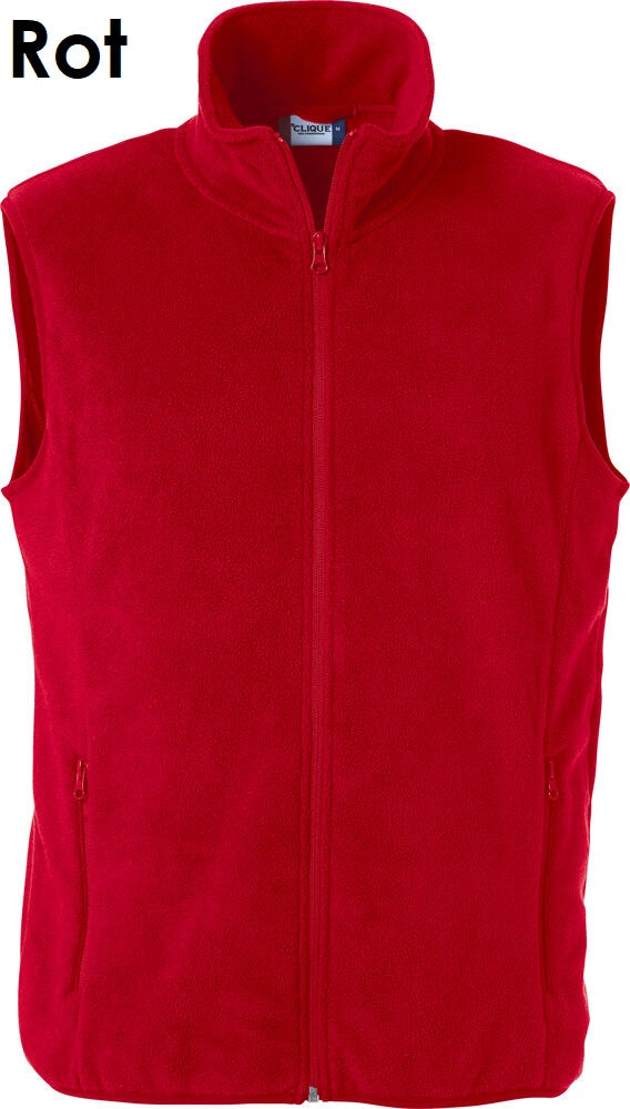 CLIQUE Polar Fleece Full Zip Fleeceweste Herren, Unisex