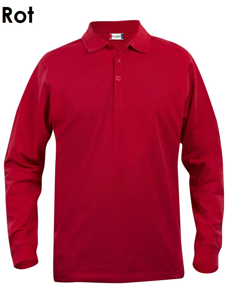 Clique Classic Lincoln Polo Poloshirt met lange mouwen voor heren