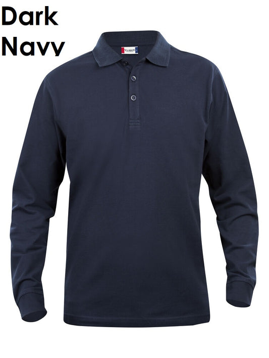 Clique Classic Lincoln Polo Poloshirt met lange mouwen voor heren