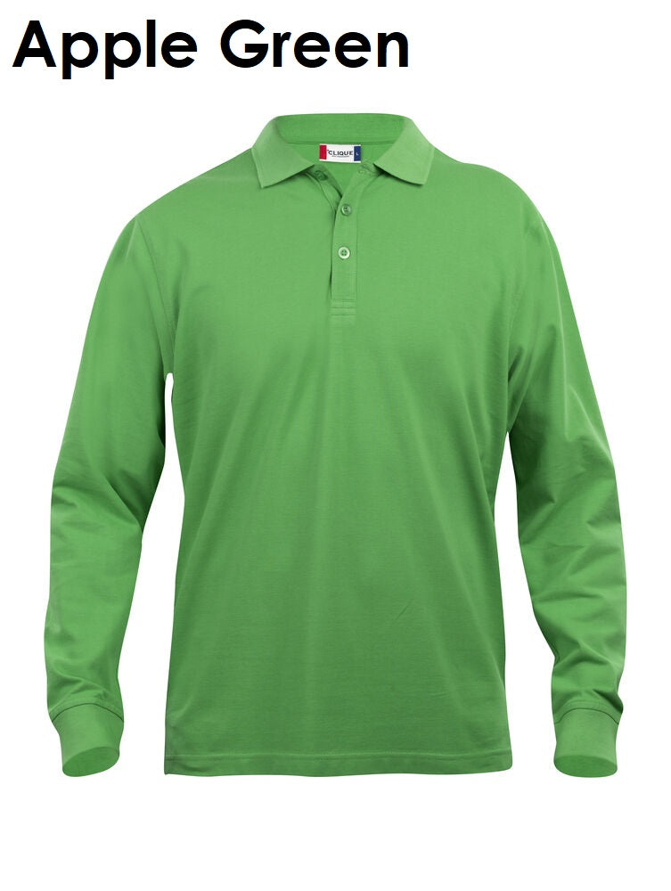 Clique Classic Lincoln Polo Poloshirt met lange mouwen voor heren