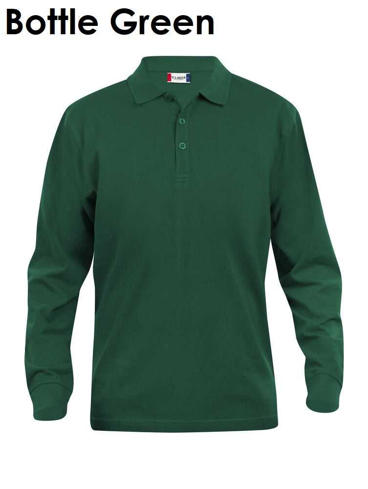 Clique Classic Lincoln Polo Poloshirt met lange mouwen voor heren
