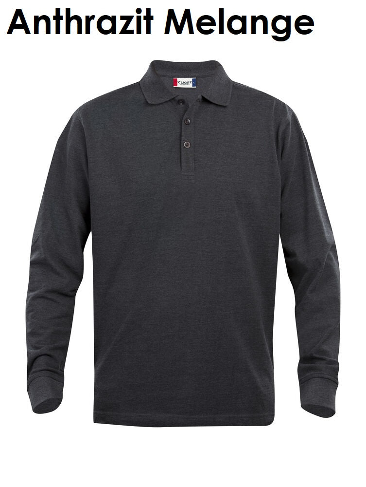 Clique Classic Lincoln Polo Poloshirt met lange mouwen voor heren