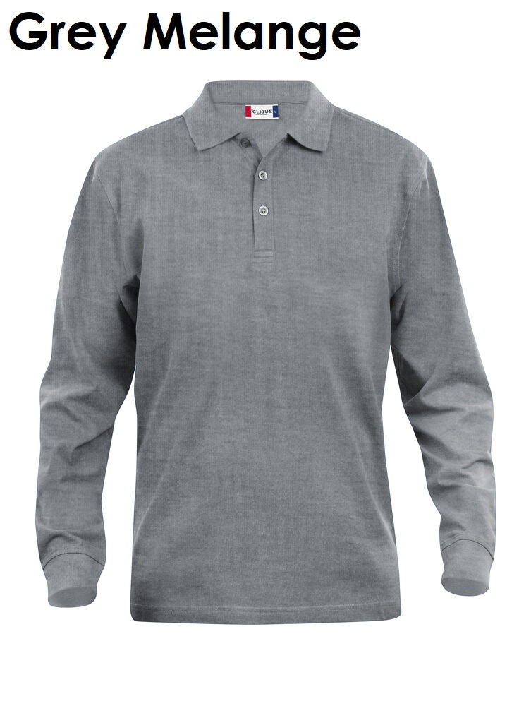 Clique Classic Lincoln Polo Poloshirt met lange mouwen voor heren