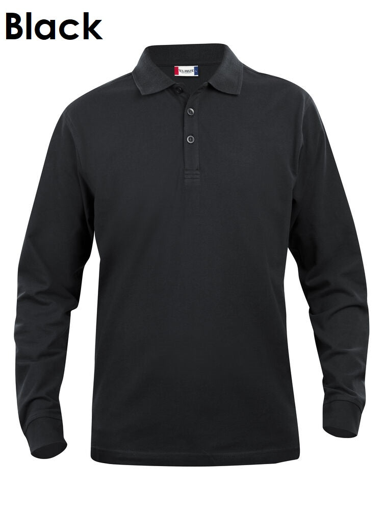 Clique Classic Lincoln Polo Poloshirt met lange mouwen voor heren