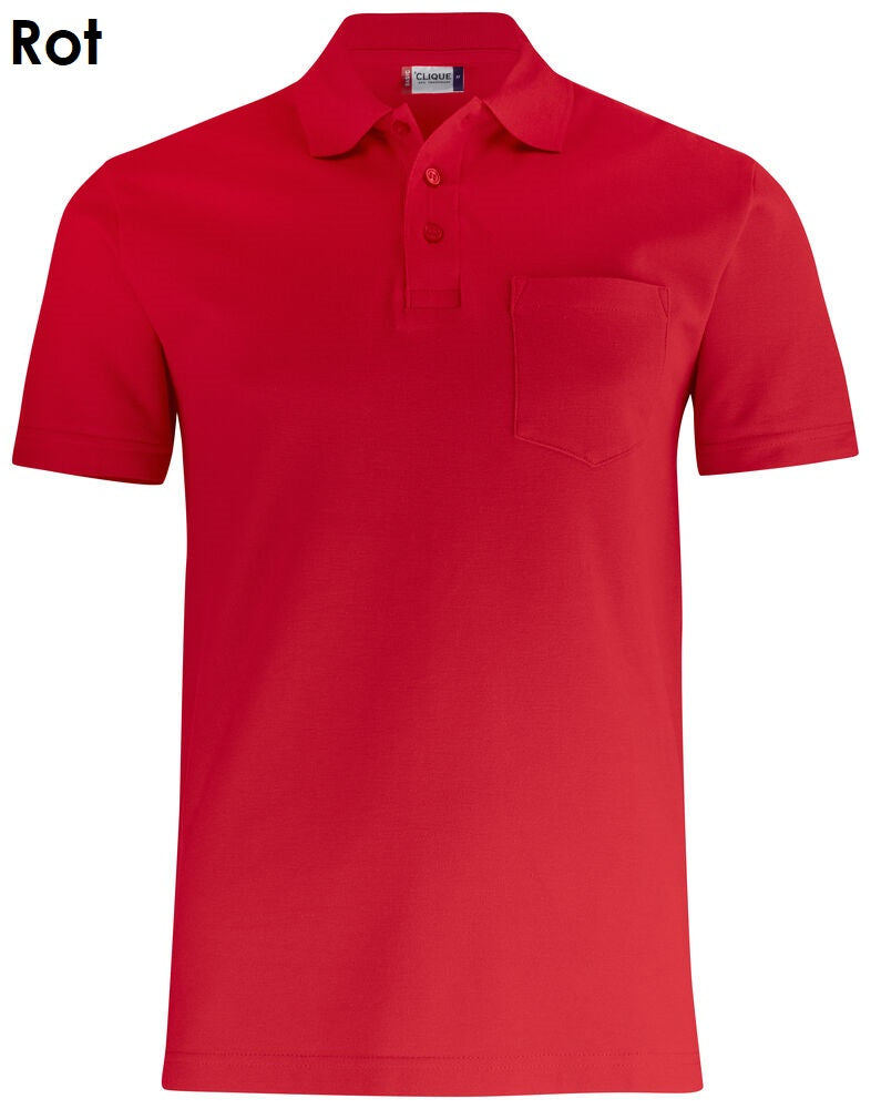 CLIQUE Basic Polo Heren Polo Shirt met Zak
