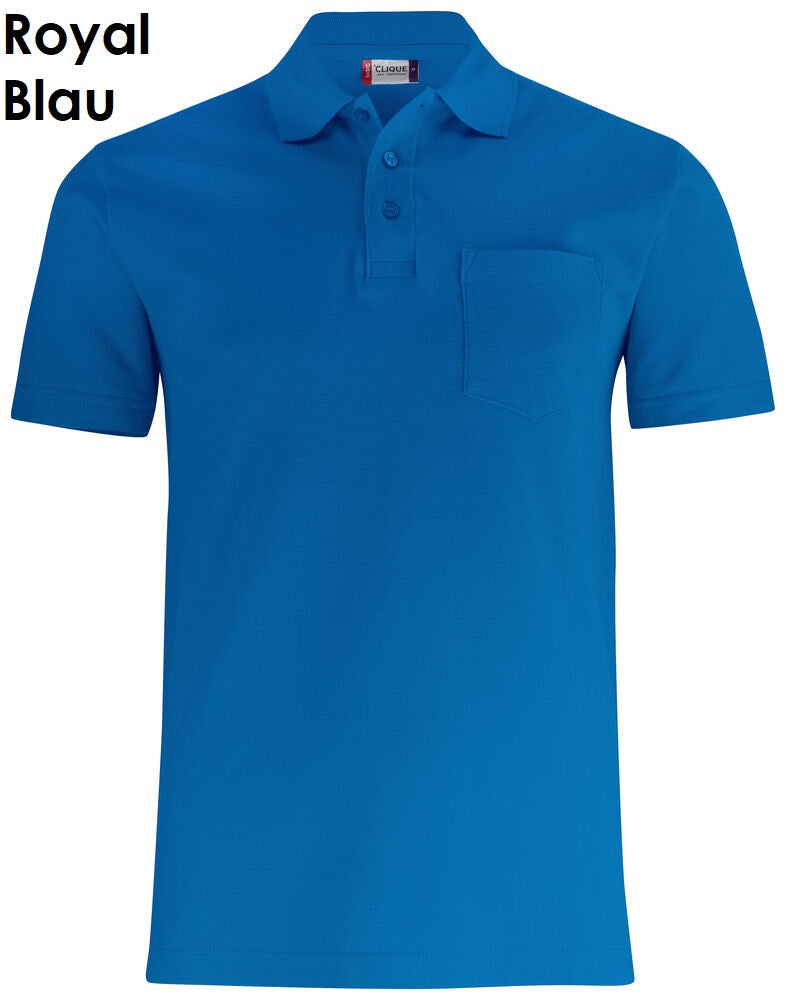 CLIQUE Basic Polo Heren Polo Shirt met Zak