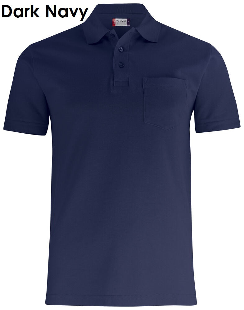 CLIQUE Basic Polo Heren Polo Shirt met Zak