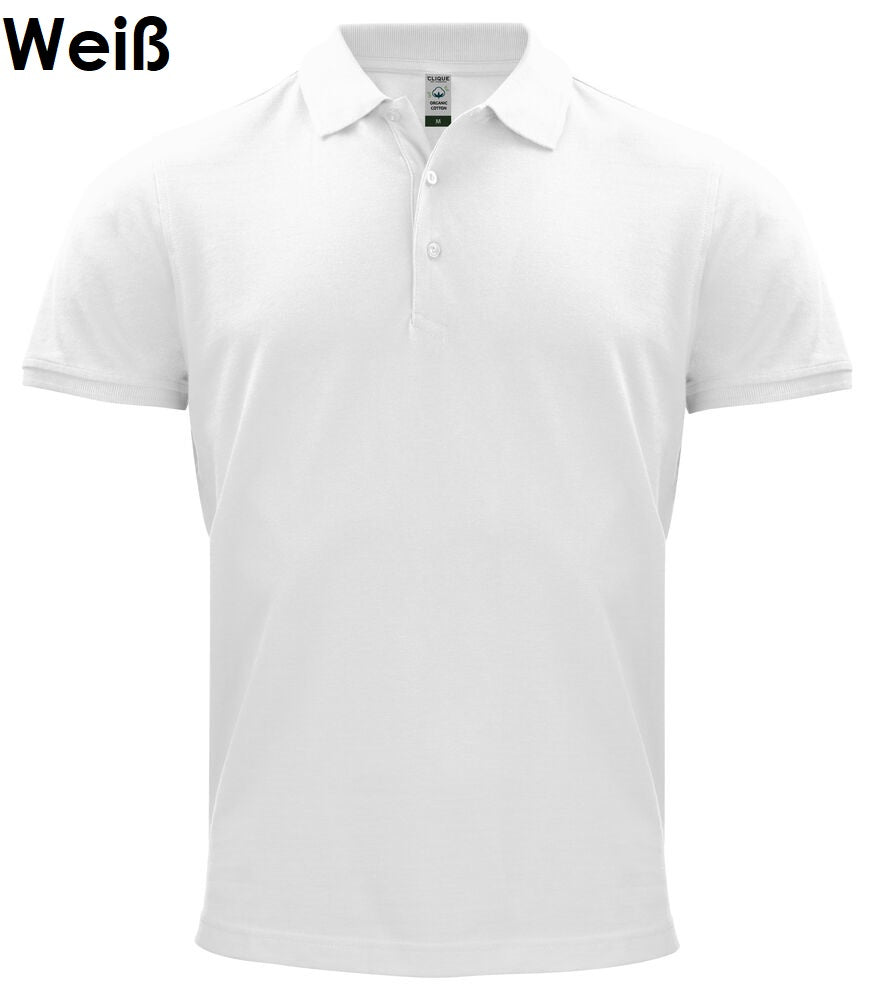 Clique Classic OC Polo 100% biologisch katoenen poloshirt met korte mouwen voor heren