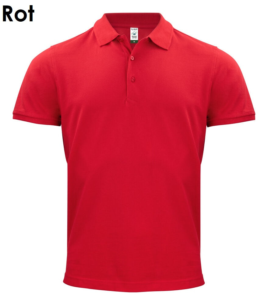Clique Classic OC Polo 100% biologisch katoenen poloshirt met korte mouwen voor heren