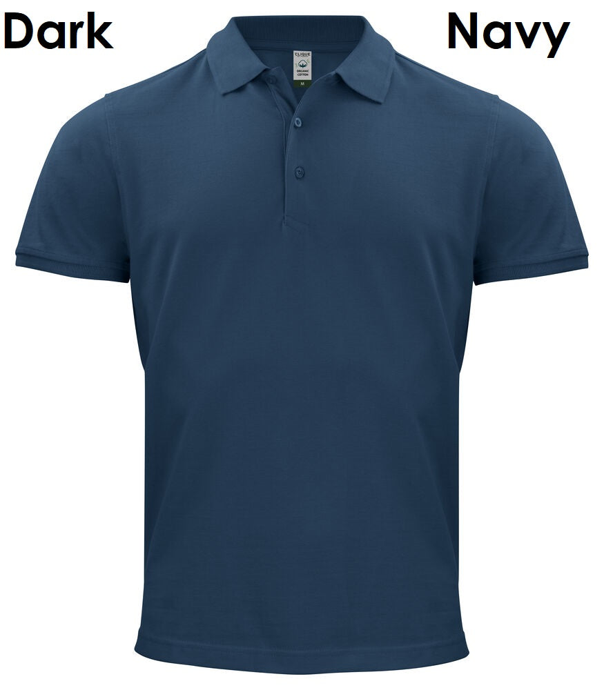 Clique Classic OC Polo 100% biologisch katoenen poloshirt met korte mouwen voor heren