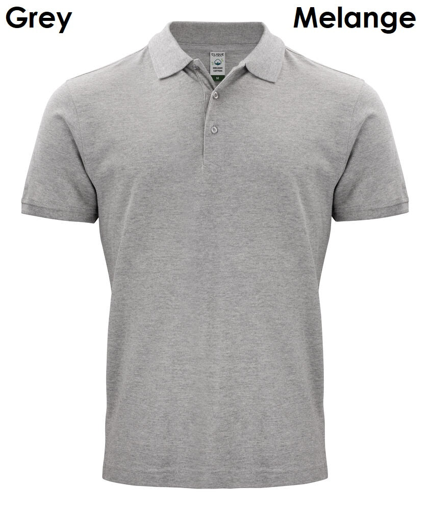 Clique Classic OC Polo 100% biologisch katoenen poloshirt met korte mouwen voor heren