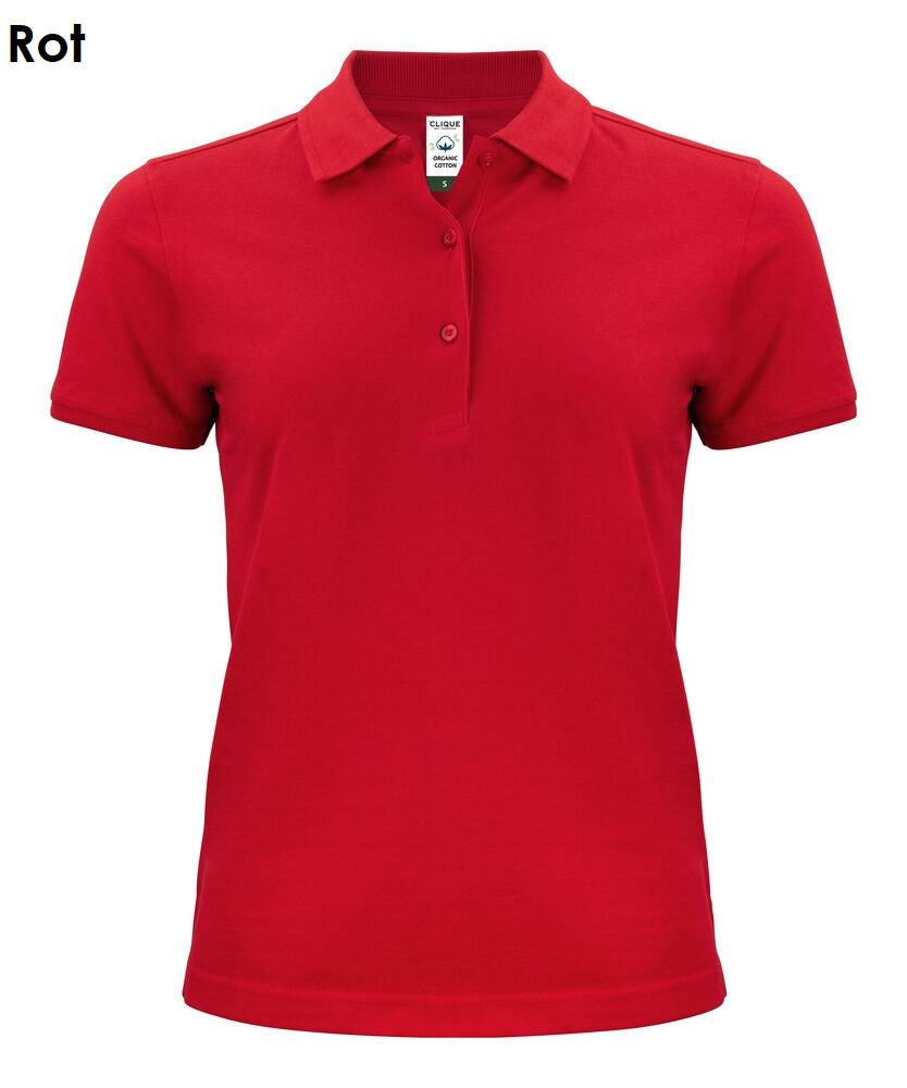 Clique Classic OC Polo 100% biologisch katoenen poloshirt met korte mouwen voor dames