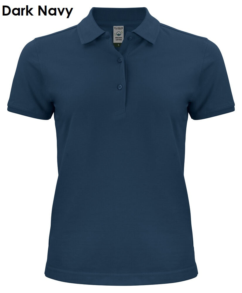 Clique Classic OC Polo 100% biologisch katoenen poloshirt met korte mouwen voor dames