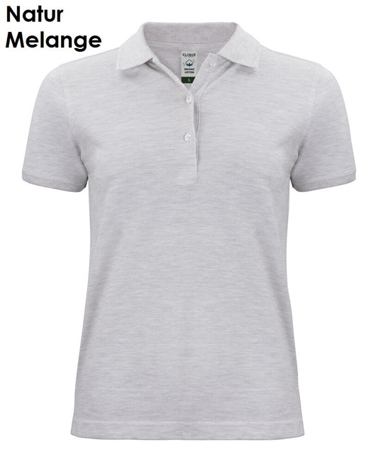 Clique Classic OC Polo 100% biologisch katoenen poloshirt met korte mouwen voor dames