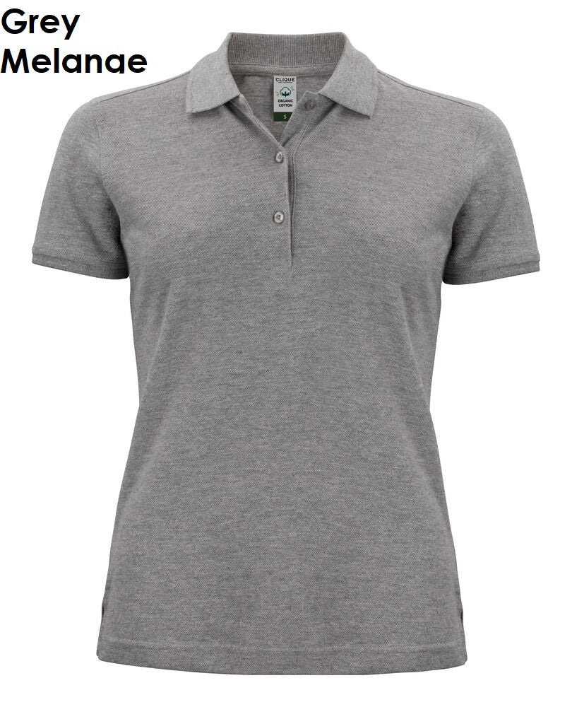 Clique Classic OC Polo 100% biologisch katoenen poloshirt met korte mouwen voor dames