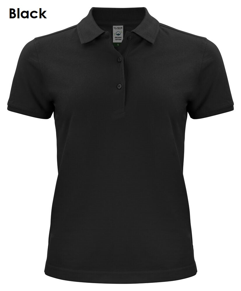 Clique Classic OC Polo 100% biologisch katoenen poloshirt met korte mouwen voor dames