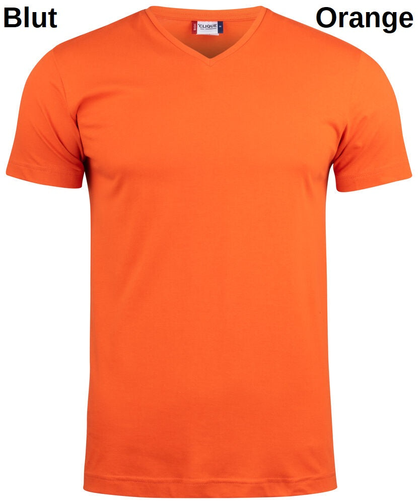 Clique Basic Unisex V-Neck T-Shirt Kurzarm