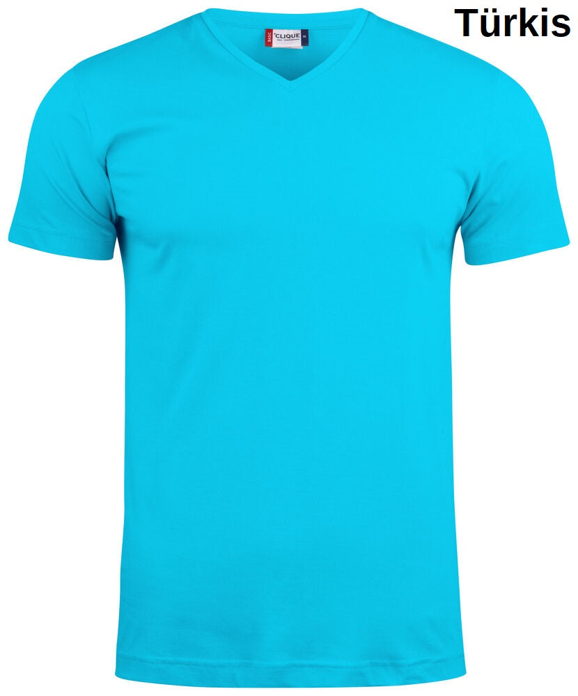 Clique Basic Unisex V-Neck T-Shirt Kurzarm