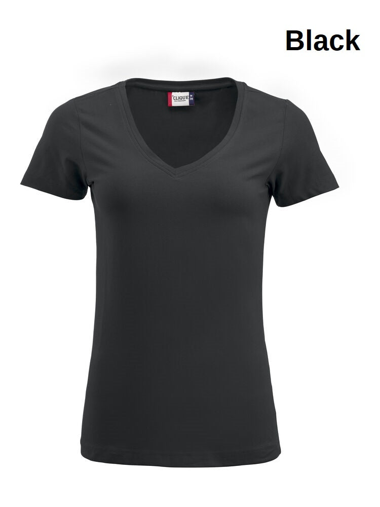 Clique ARDEN Kirzarm  V-Neck Damen T-Shirt