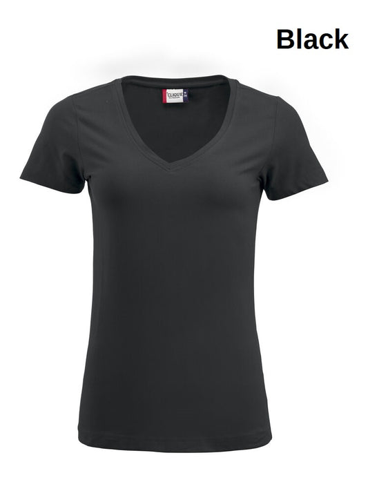 Clique ARDEN Kirzarm  V-Neck Damen T-Shirt