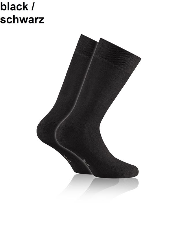 Rohner Basic, Bambus Socken Herren Unisex 2er Pack