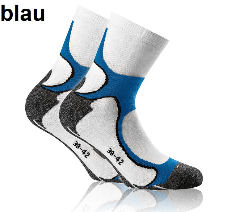 Rohner Basic Run hardloop- en wandelsokken voor heren/unisex, 2-pack