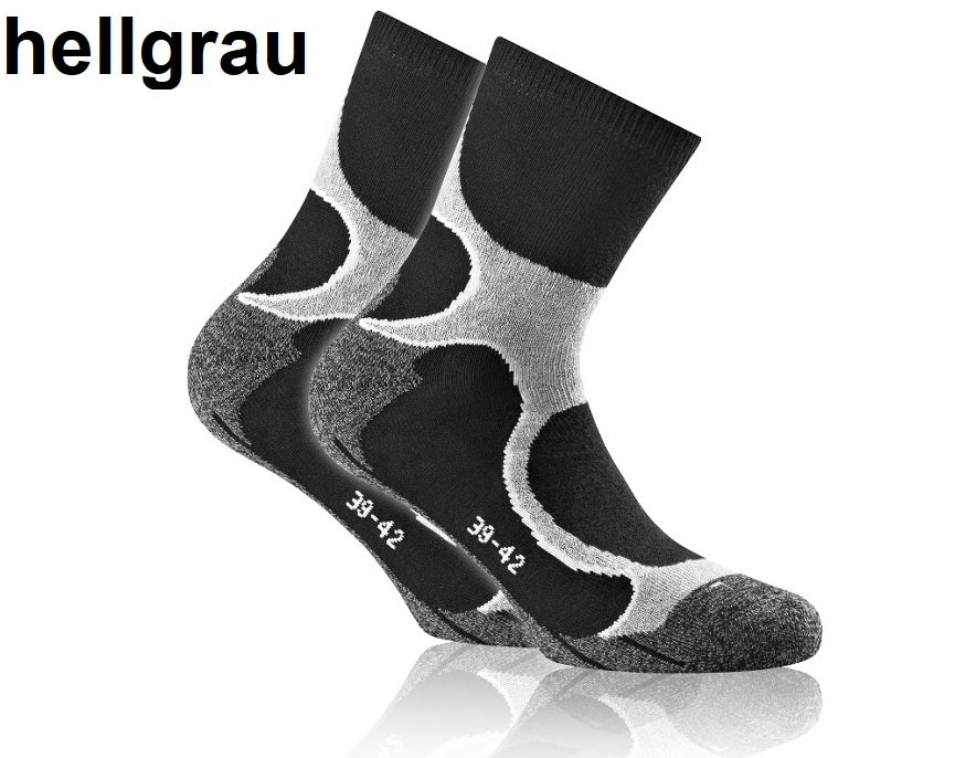 Rohner Basic Run hardloop- en wandelsokken voor heren/unisex, 2-pack