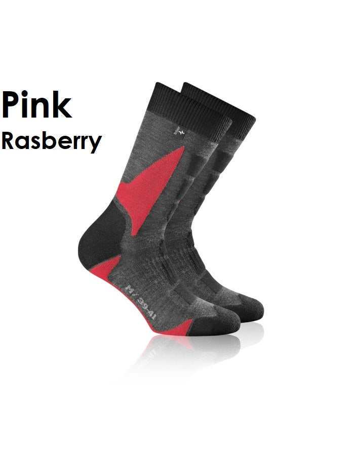 ROHNER Back Country Men's Trekking Mountain Men's Socks Left Right Footbed