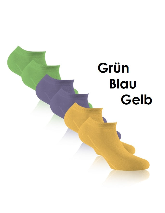 Rohner Basic Herren Unisex Socken  Sneaker 3 Paar