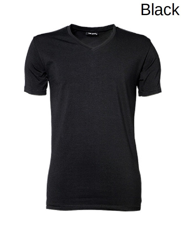 TEE JAYS MenStretch V-Neck Kurzarm T-Shirt Herren