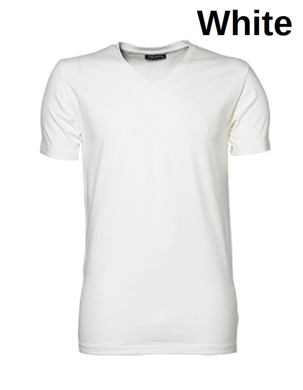 TEE JAYS MenStretch V-Neck Kurzarm T-Shirt Herren