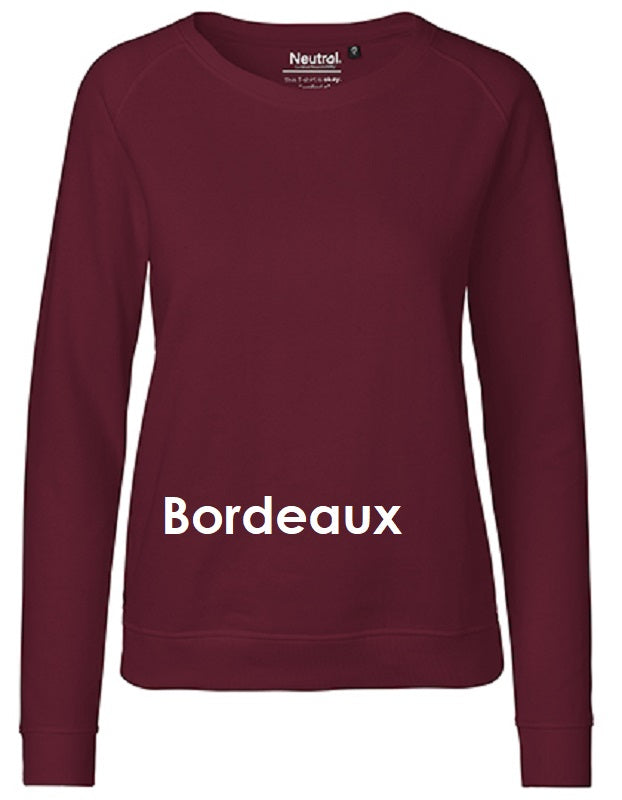 Neutrale Fairtrade dames sweater, 100% biologisch katoen