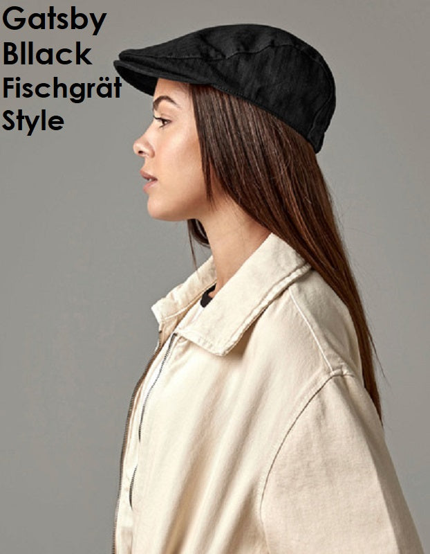 BEECHFIELD Vintage platte pet Gatsby Newsboy pet Unisex