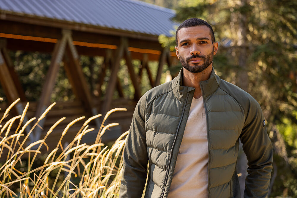 CUTTER &amp; BUCK Wenatchee Jacket Heren Gewatteerde Jas met Capuchon