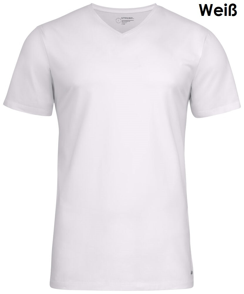 Cutter & Buck Manzanita Men's V-Neck T-Shirt 100% Organic Cotton