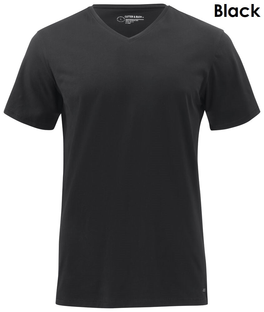Cutter & Buck Manzanita Men's V-Neck T-Shirt 100% Organic Cotton